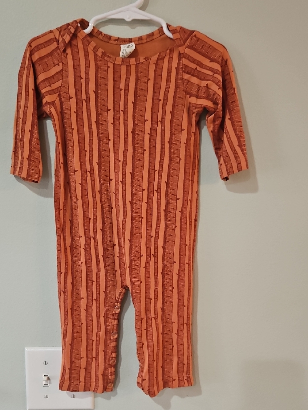 Kate Quinn 6-12M Romper Neutral Stripe